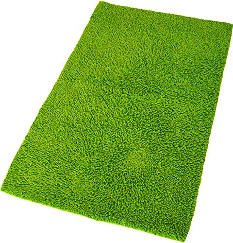 Kleine Wolke Badteppich Zagreb, Distel 65x115 cm grün