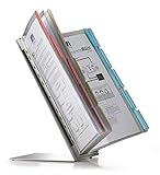 Durable Sichttafelsystem Function Table grau, mit 20 Sichttafeln A4, farbig sortiert, 568800