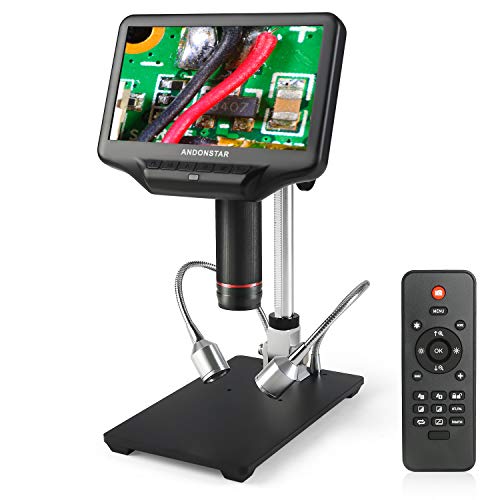 Andonstar AD407 3D HDMI Digitales Mikroskop 4MP UHD 7 Zoll einstellbares LCD Display Elektronisches Lötmikroskop für Handy Reparatur