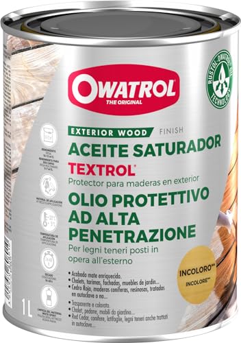 Owatrol Textrol Luftbefeuchter für Holz zarten Außerhalb 1 L eiche rustikal
