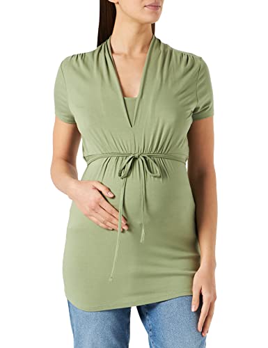 ESPRIT Maternity Damen Nursing Short Sleeve T-Shirt, Real Olive-307, XL