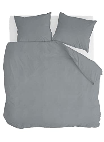 Walra Bettwäsche Vintage Cotton, 100% Baumwolle, 200x220, 3-teilig, Elephant Grey