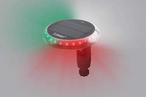 Bengar Lonako LED Positionslicht Boote eingebauter Akku Solar 3 Farben Fernbedienung