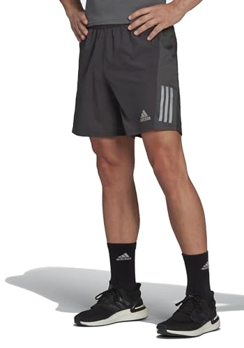 adidas Herren Shorts (1/2) Own The Run SHO, Grey Six/Reflective Silver, HB7454, 2XL5