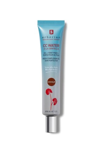 Erborian - CC Water mit Centella Asiatica - Gesichtspflege mit Hyaluronsäure - Koreanische kosmetische Gesichtspflege – Chocolat 40 ml