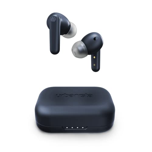 Urbanista London True Wireless In Ear Kopfhörer Noise Cancelling Kopfhörer, 25h Laufzeit, Hi-Fi Stereo Sound, Bluetooth 5.0, Integriertes Mikrofon, Kompatibel Android und iOS, Blau