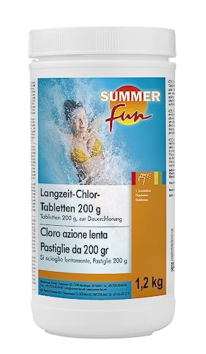 Summer Fun - Chlor Langzeit-Tabs - 200g Tabletten, 1,2 kg