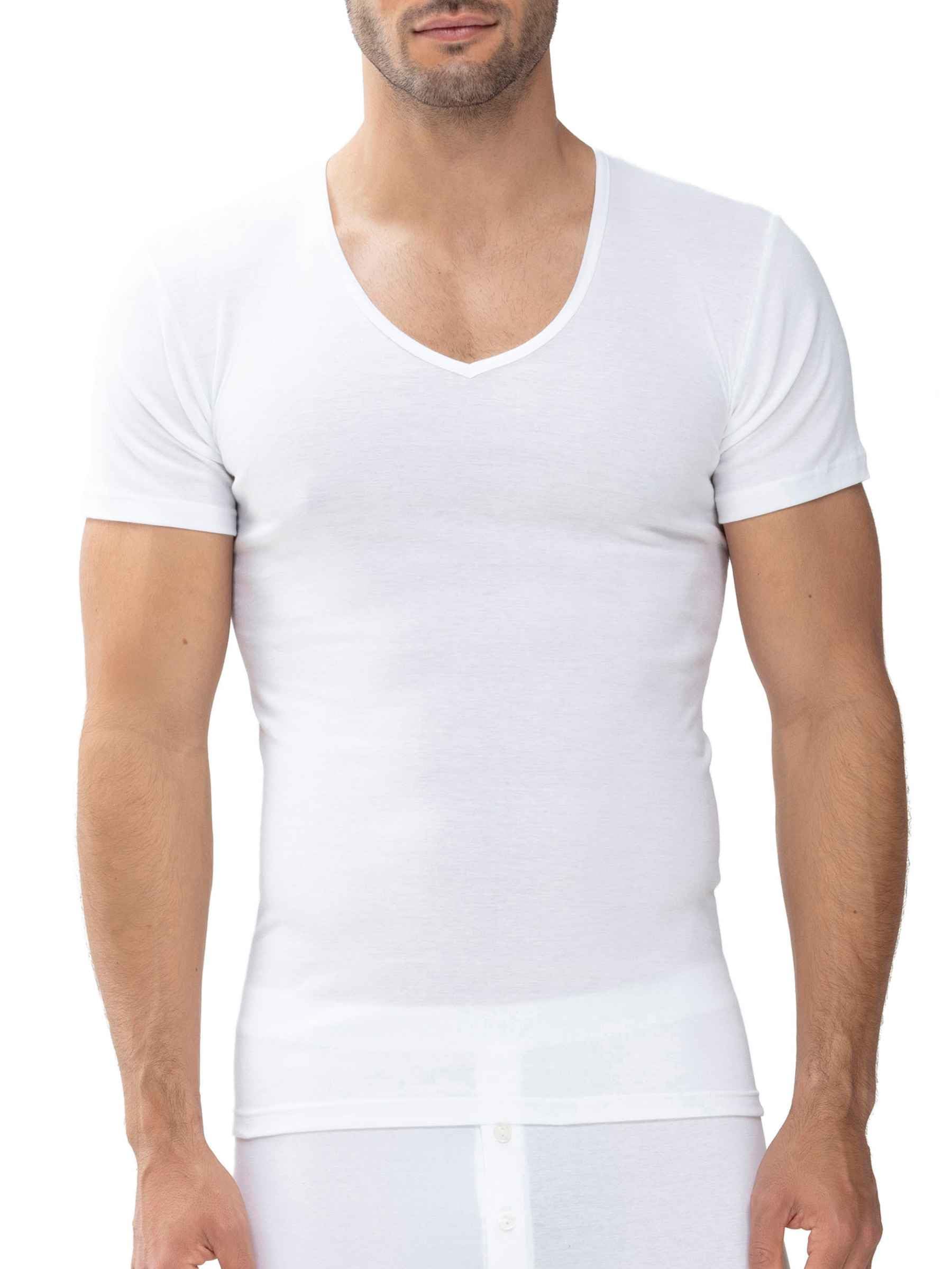 Mey Tagwäsche Serie Casual Cotton Herren Shirts 1/2 Arm Weiss L(6)