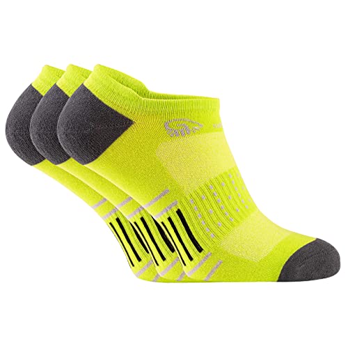 GIESSWEIN Running socks - 3er Pack Laufsocken, Damen & Herren Socken aus Bio-Baumwolle, 3 Paar Kompressionsstrümpfe, Anti-Blasen-Polsterung