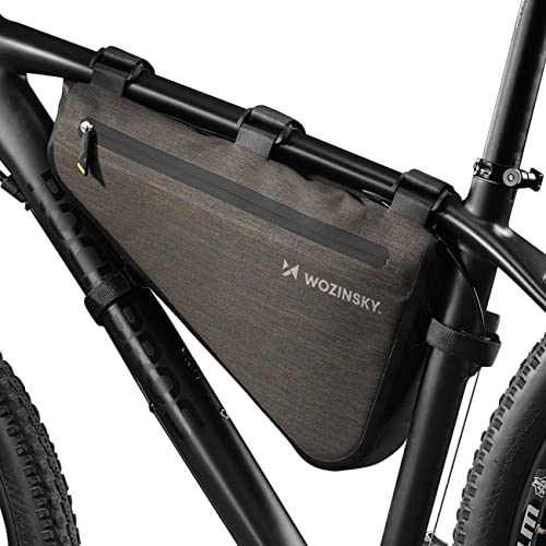 WOZINSKY Fahrradtasche Rahmentasche Wasserdicht Tasche für Fahrrad, Mountainbike, ebike, MTB, Rennrad Bike Bag Fahrradhandytasche Fahrradtasche Rahmen 8 L