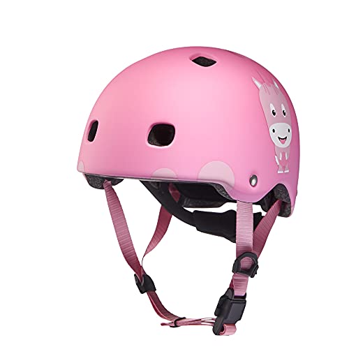 Affenzahn Fahrradhelm - robuster Kinderhelm für Multisport Skateboard Scooter Inliner für Jungen und Mädchen Einhorn - Pink