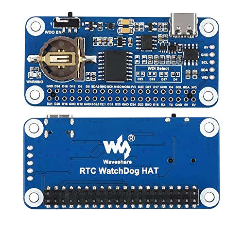 RTC WatchDog HAT für Raspberry Pi/Jetson Nano, Integriert DS3231SN Hochpräzisions RTC Chip und MAX705 Auto Reset Überwachungsschaltung