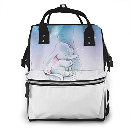 NHJYU Wickeltasche Rucksack - Dumbo Happy Multifunction Waterproof Travel Rucksack Maternity Baby Nappy Changing Bags