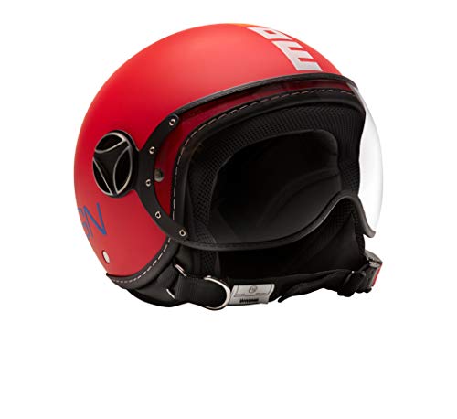 MoMo Herren Casco Fgtr Baby Red Matt/Multi. Jxs Helmet, rot, XS