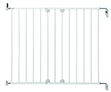 Safety 1st Wall Fix Treppenschutzgitter, verstellbares Türschutzgitter aus Metall, Maße verstellbar von 62-102 cm, öffnet in beide Richtungen, Schraubenbefestigung, Weiß