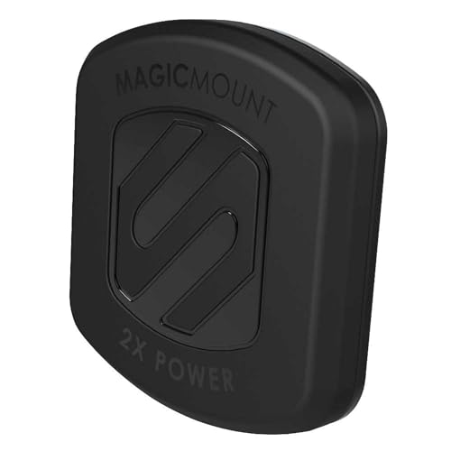 Scosche MAGTFM2 MagicMount XL Universal Unterputz Halterung Handyhalterung Rutschfester Gummigriff für Armaturenbrett Große Geräte für Auto, Zuhause, Büro, Schwarz