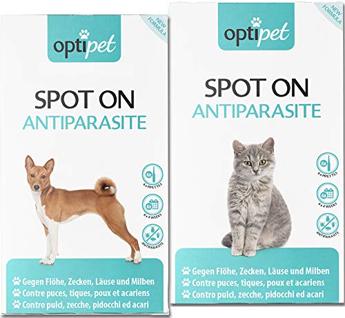 OptiPet je 6X Pipetten Spot On Für Katzen und Hunde