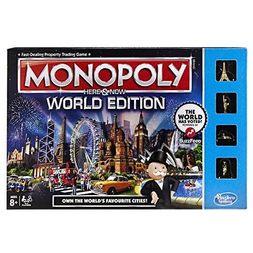 Hasbro B2348102 – Monopoly Here & Now – World Edition – Brettspiel (Englische Sprache) [UK Import]