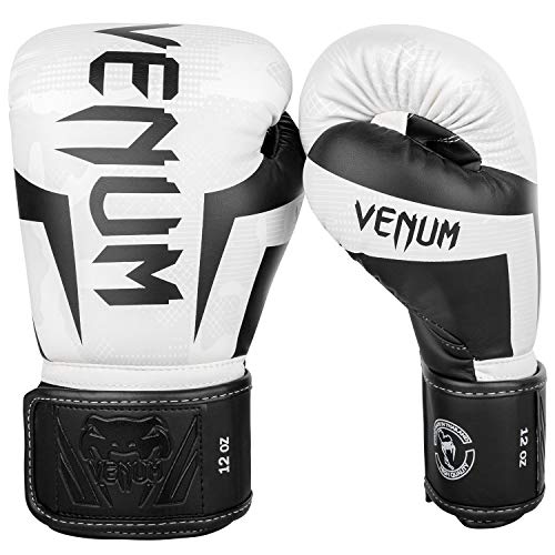 Venum Elite Boxing Gloves Boxhandschuhe, Weiß/Camo, 10 Oz