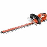 Black+Decker Akku Heckenschere (mit E-Drive Technologie zum Schneiden harter und dicker Äste sowie mittlerer bis großer Hecken – 18mm Schnittstärke – 18V – 2,6kg leicht) GTC1845L20