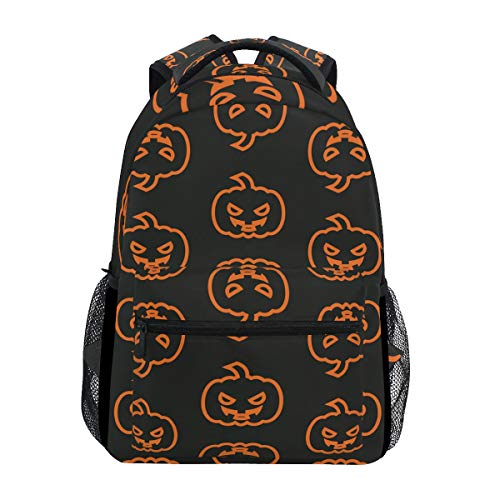 Montoj Hallowmas Candies Reisetasche, Campus-Rucksack, Orange Mehrfarbig 8 OneSize