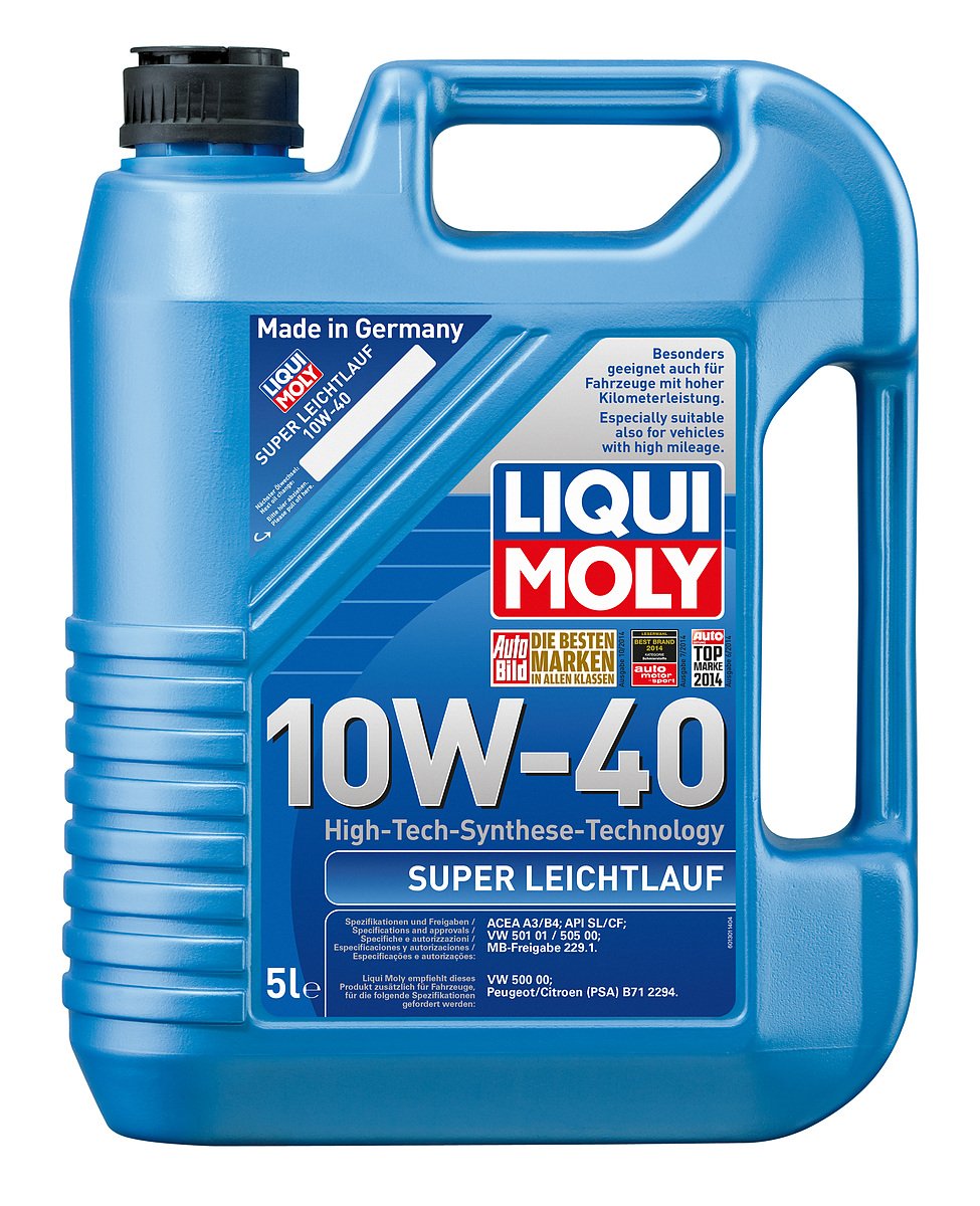 LIQUI MOLY Super Leichtlauf 10W-40 | 5 L | Synthesetechnologie Motoröl | Art.-Nr.: 1301