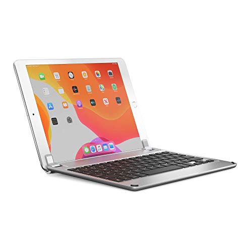 BRYDGE 10.2, Hochwertige Bluetooth Tastatur aus Aluminium, deutsches Layout QWERTZ, für das iPad 10.2 (2019), silber