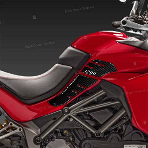 3D-Aufkleber für Seiten, kompatibel mit Ducati Multistrada 1200 2015-2018