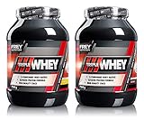 FREY Nutrition Triple Whey 2x 750g Dose Erdbeere - Hoher 30%iger Isolatanteil - Hoher BCAA-Anteil im Proteinrohstoff (23,8 g) - Made in Germany