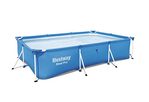 Bestway Steel Pro Frame rechteckig Pool, ohne Pumpe, blau, 300 x 201 x 66 cm