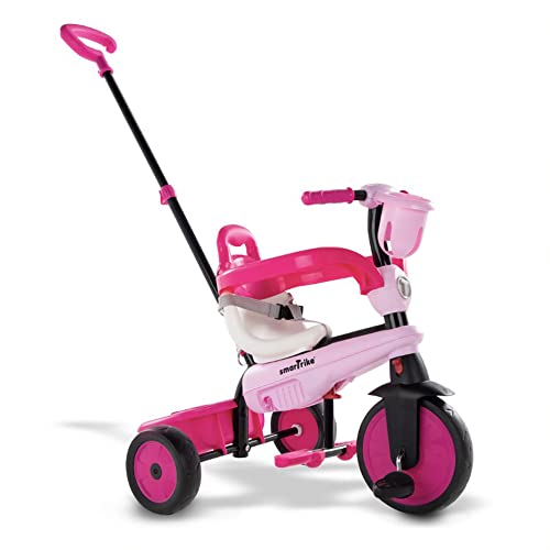 Breeze S 6051200 3 in 1 - smarTrike Breeze Multifuktionales Dreirad, Anpassbares Dreirad für Kleinkinder im Alter von 15 Monaten bis 36 Monaten, pink