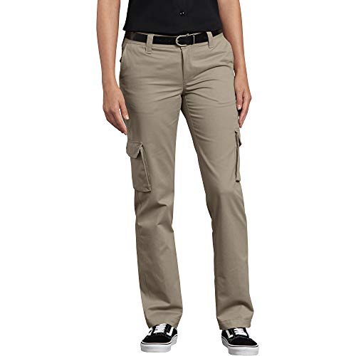 Dickies Damen Relaxed Fit Stretch Cargo Straight Leg Pant Arbeitshose, Desert Sand, 40