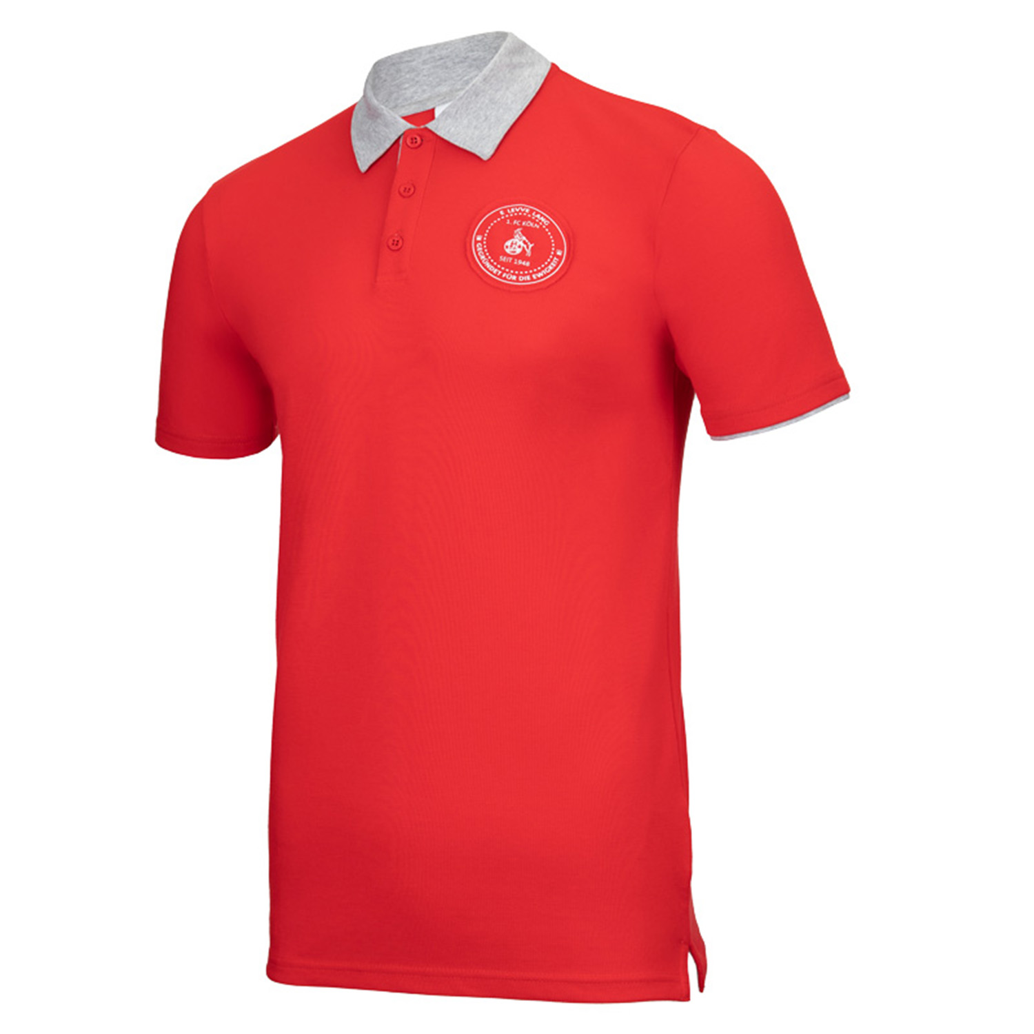 Uhlsport Herren 1.FC Köln Sportswear Polo Shirt Freizeit rot/grau M