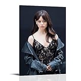 Jenna Ortega Poster Kunst Stern Leinwand Wandkunst Drucke Geschenke Foto Bild Gemälde Raumdekoration Heimdekoration 30 x 45 cm