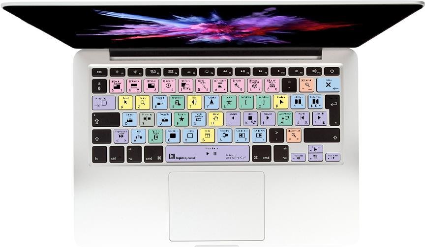 LogicKeyboard LS-FCPX10-MBUC-FR Tastatur, LogicSkin Final Cut Pro X Weiß/Bunt