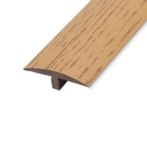 T-Streifen-Druckleiste for Holzböden, Randleiste, Türschwellenleiste, seitliche Türfugen-Fliesendruckleiste, PVC-Kunststoff-Schnallenleiste (Color : B)