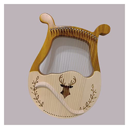 UNbit Leier-Harfe 16-saitige Harfe 19-saitige Harfe Tragbares Leier-Musikinstrument Leier-Harfe for Anfänger Harfe (Color : 19 Strings 5)