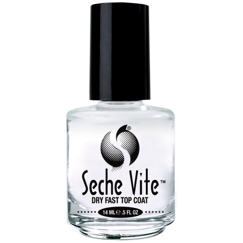6 BOTTLES Seche Vite Dry Fast Top Coat .5 oz PROFESSIONAL Clear High Gloss 83005 by Seche