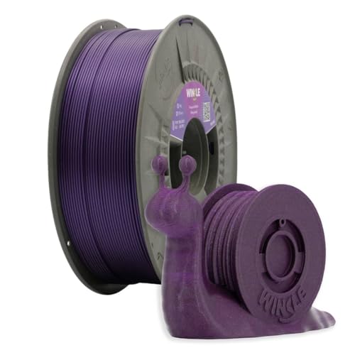 Winkle PLA-Filament Shiny Purple | Pla 1, 75 mm | Filamentdruck | 3D-Drucker | 3D-Filament | Glänzend lila | Spule 300 g, 8435532914396, Purpur