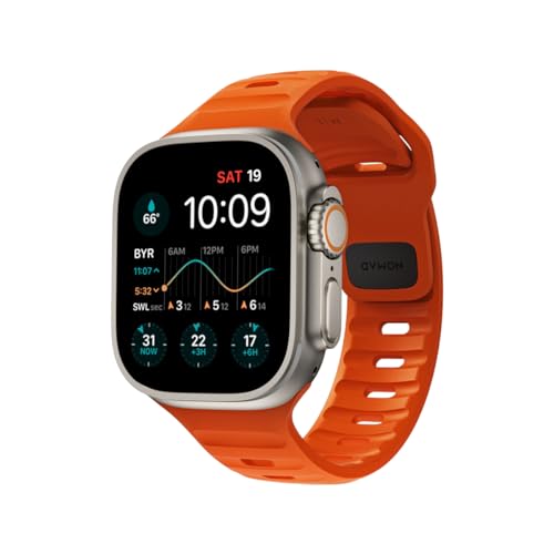 Nomad Sport Band V2 | für Apple Watch 42/44/45/49mm | strapazierfähiges, wasserfestes Uhrenarmband | Ultra Orange