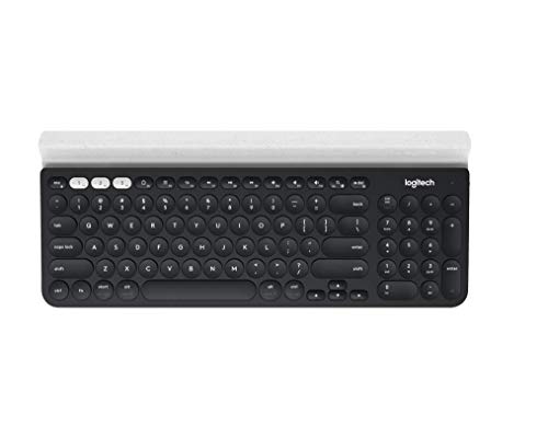 Logitech K780 Tastatur RF Wireless + Bluetooth QWERTZ Schweiz Grey, Weiß - Tastaturen (Standard, Kabellos, RF Wireless + Bluetooth, QWERTZ, Grey, Weiß)