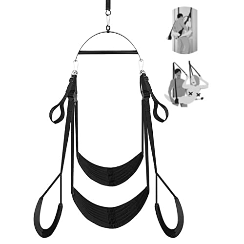 WJE Love Swing Sex Swing Sexy Bondage Restraints Comfortable Sex Swing BDSM Adult Pair Hanging Erotic Toy with Adjustable Straps Maximum Load 299 kg