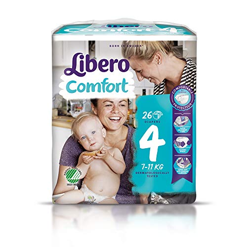 Libero Comfort 4 Baby-Windeln, 7-11 kg, 8 Packungen mit je 26 Stück