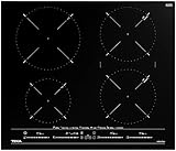 60cm Induktionskochfeld mit 4 Kochzonen und 8 Direktwahlfunktionen, Sensorbedienung