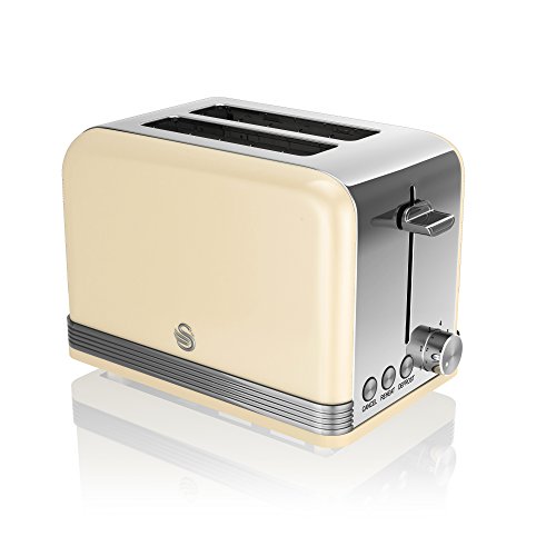 Swan 2-Slot Retro Toaster ST19010CN Creme