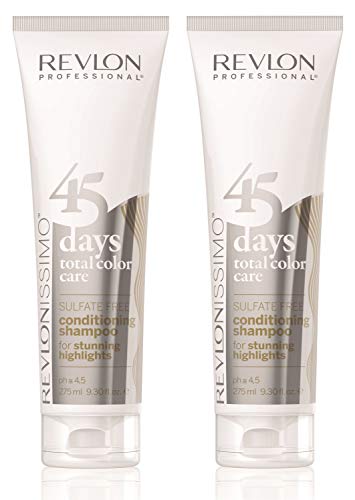2er Revlon Revlonissimo 45 Days Conditioning Shampoo Stunning Highlights 275 ml