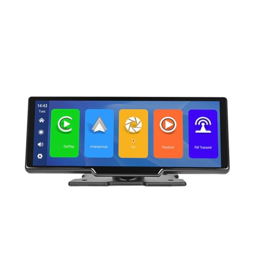 Macejczyk 10,26-Dashcam, Vordere RüCkfahrkamera, Kabelloses Carplay und Android Auto Smart HD-Touchscreen-Player, Bluetooth-Host-A