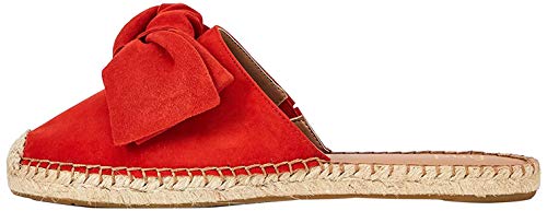 FIND Bow Mule Leather Espadrille, Damen Geschlossene Sandalen, Rot (RED RED), 36 EU (3 UK)
