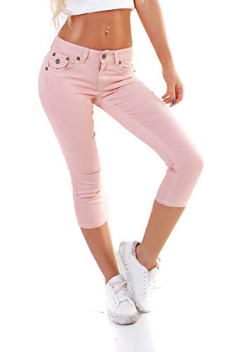 OSAB-Fashion 34951 Damen Jeans Hose Capri-Style 7/8-Länge Skinny Slimfit Low-Waist