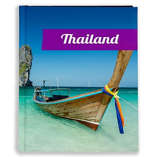 Urlaubsfotoalbum 10x15: Thailand, Fototasche für Fotos, Taschen-Fotohalter für lose Blätter, Urlaub Thailand, Handgemachte Fotoalbum
